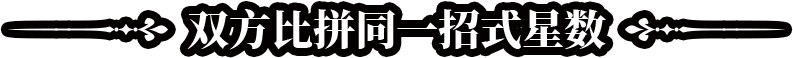 双方比拼同一招式星数标题
